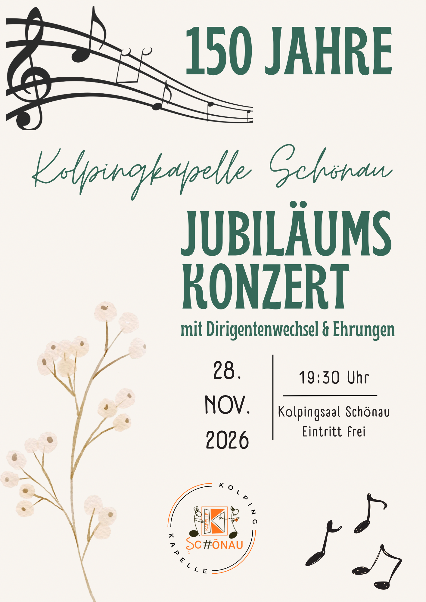 Plakat Jubiläumskonzert